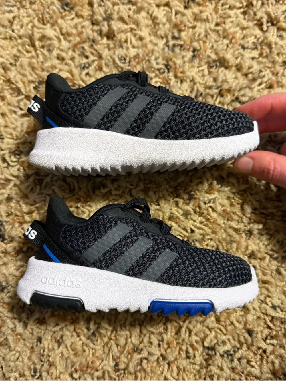 NWOT Adidas toddler black sneakers size 5